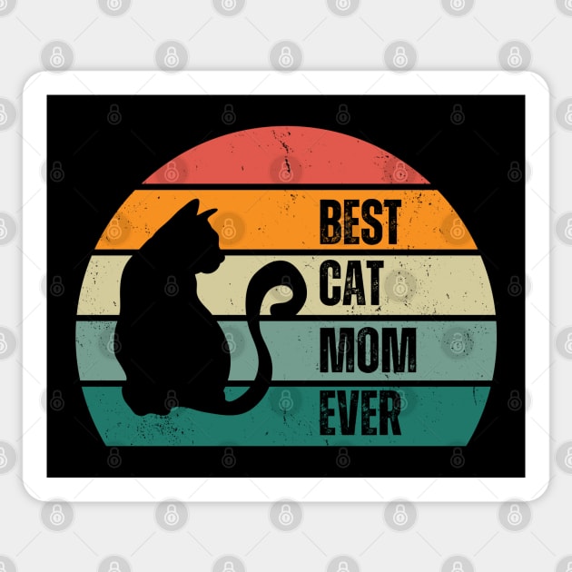 Best Cat Mom Ever Sticker by ElevateElegance